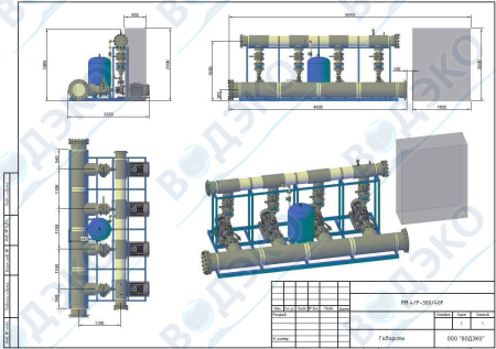 Насосная станция 360м3/ч АКВАФЛОУ РМ 4/P-300/40F
